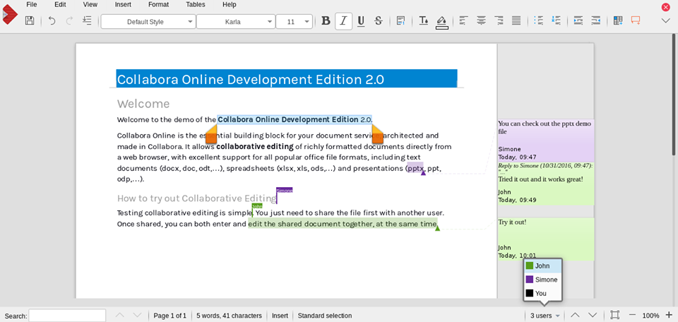 VirtualOffice Document Editing